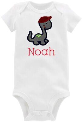 Dinosaur Baby Boy Outfit Personalized with Name