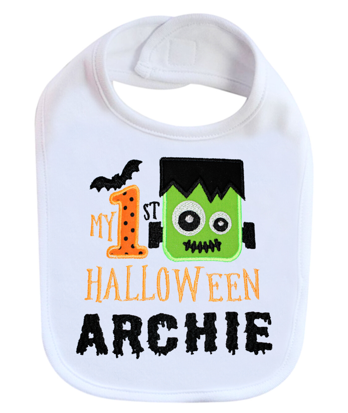 Boy Halloween Bib Personalized with Name