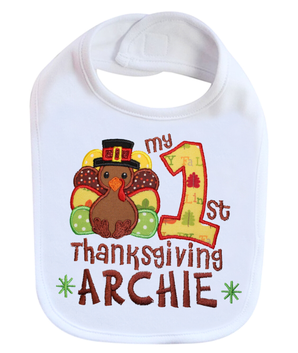 Thanksgiving Bib Personalized with Name