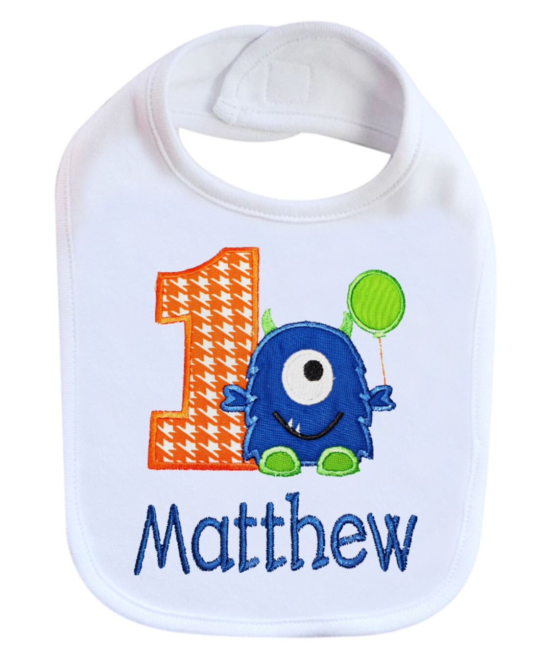 1st Birthday Boy Bib Baby Cake Smash Bib