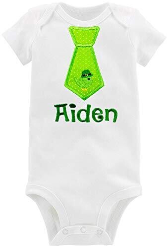 St. Patrick&#39;s Day Irish Boy Tie Outfit Personalized with Name