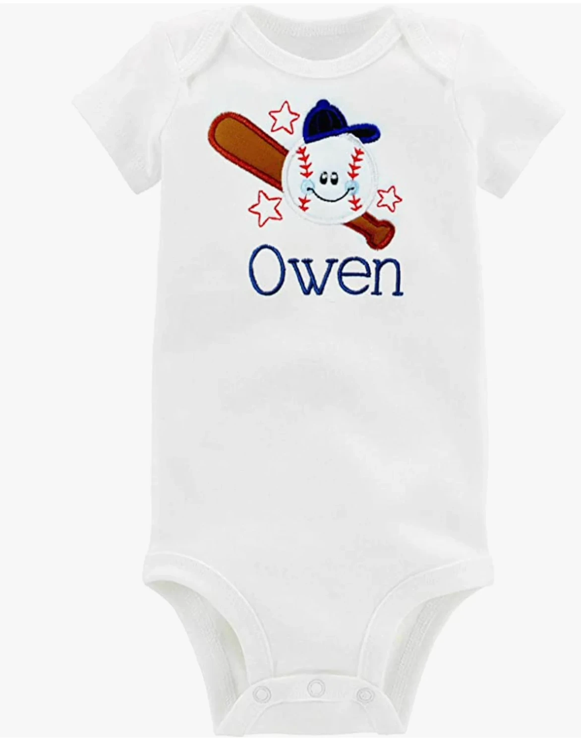 Baby Boy Baseball Outfit Personalized with Name