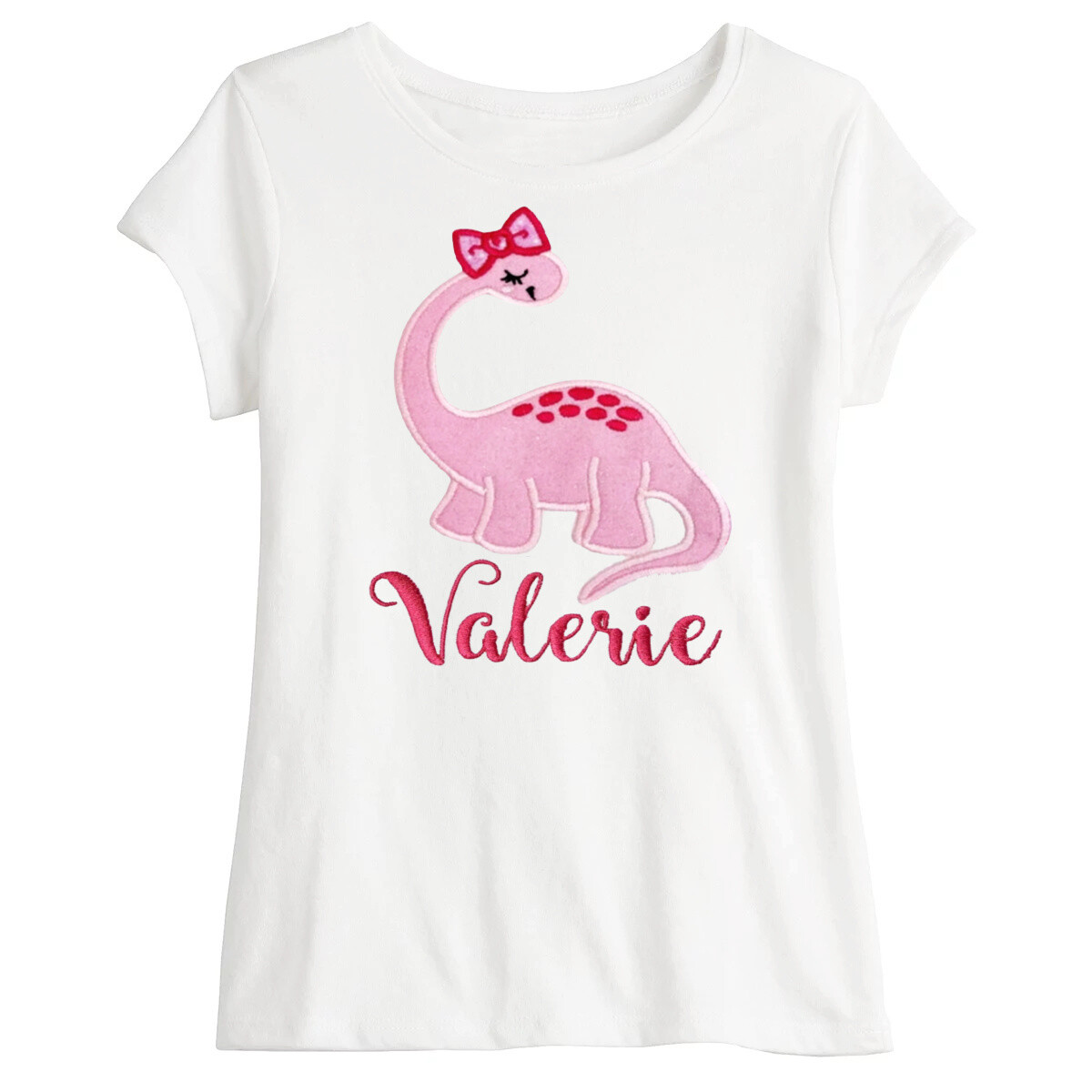 Dinosaur Girl T-Shirt Personalized with Name