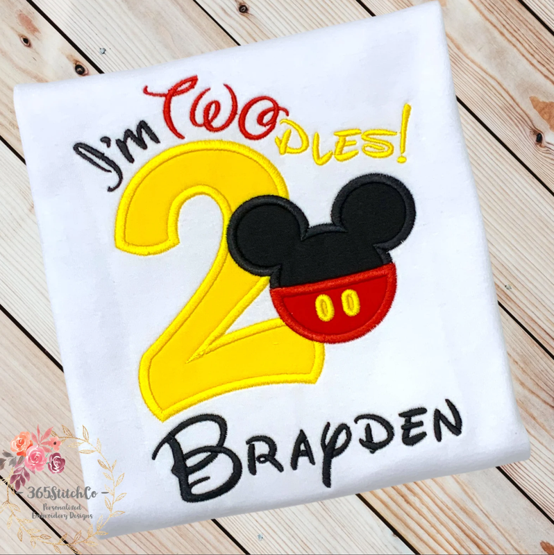 Embroidery Birthday Boy Designs