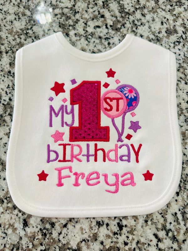 Birthday Girl Bibs
