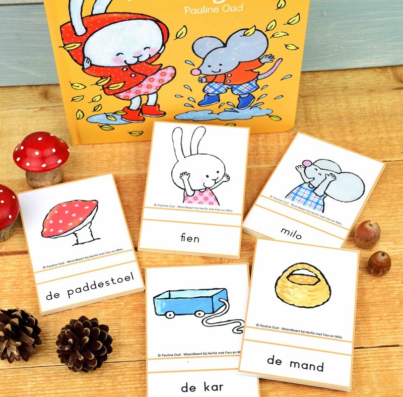 Woord-kaarten Thema Herfst