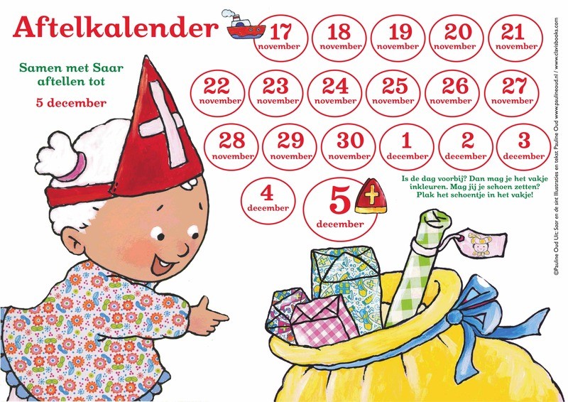 Aftel-kalender naar Sinterklaas
