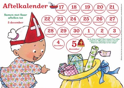 Aftel-kalender naar Sinterklaas