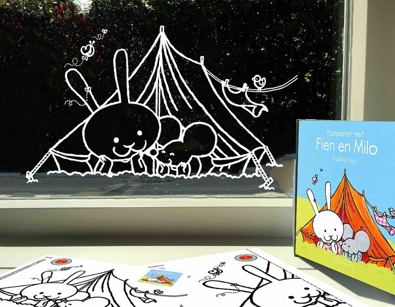 Raam-sjabloon Kamperen