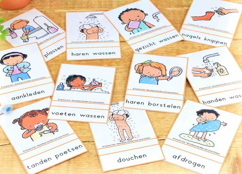 Woord-kaarten Thema Lichaam