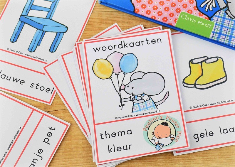 Woord-kaarten Thema Kleurtjes