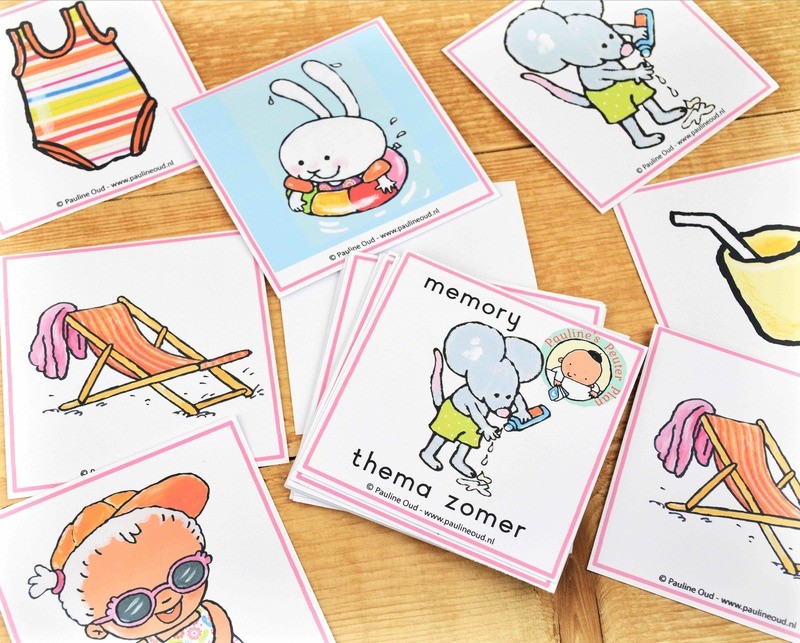 Memory spel Thema Zomer