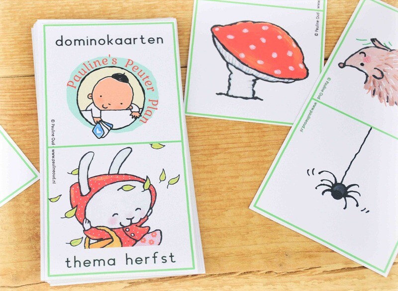 Domino spel Thema Herfst