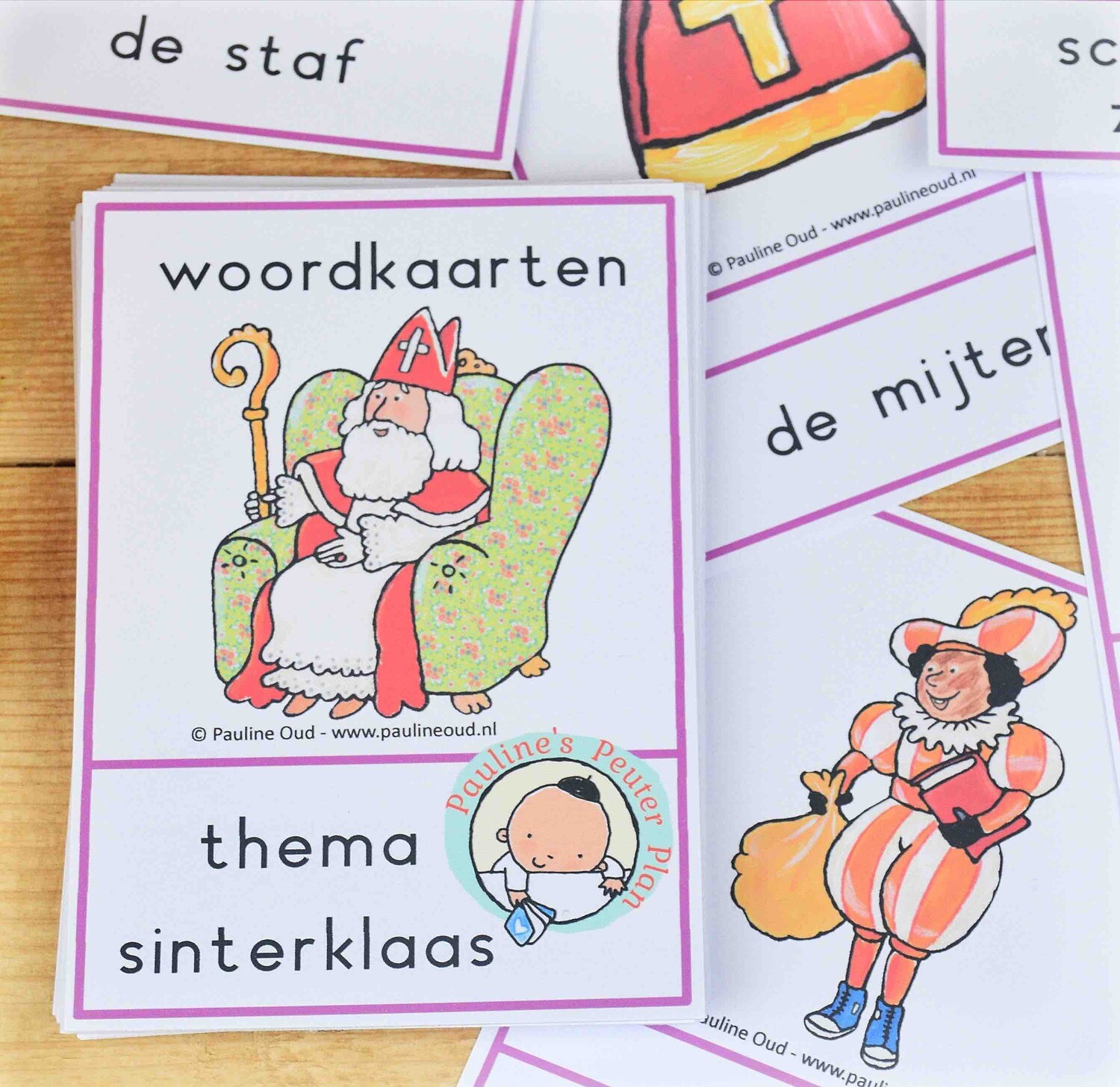 Woord-kaarten Thema Sinterklaas