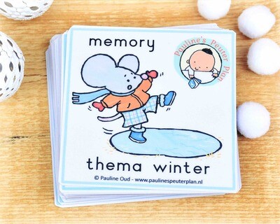 Memory spel Thema Winter