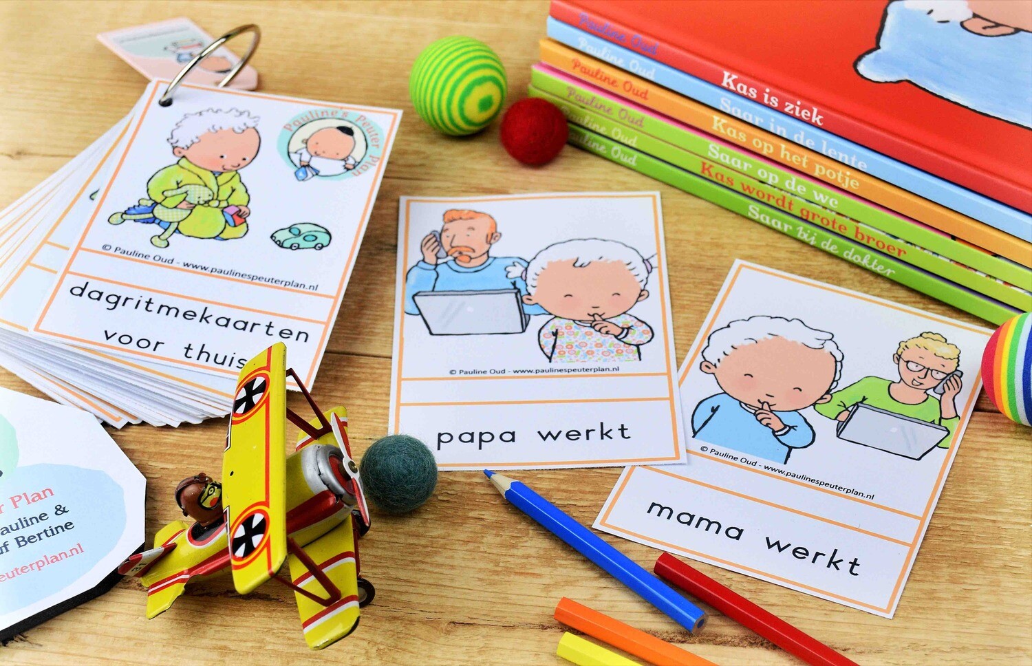 Extra Dagritme-kaarten: mama-papa werkt Extra Dagritme-kaarten: mama-papa werkt
