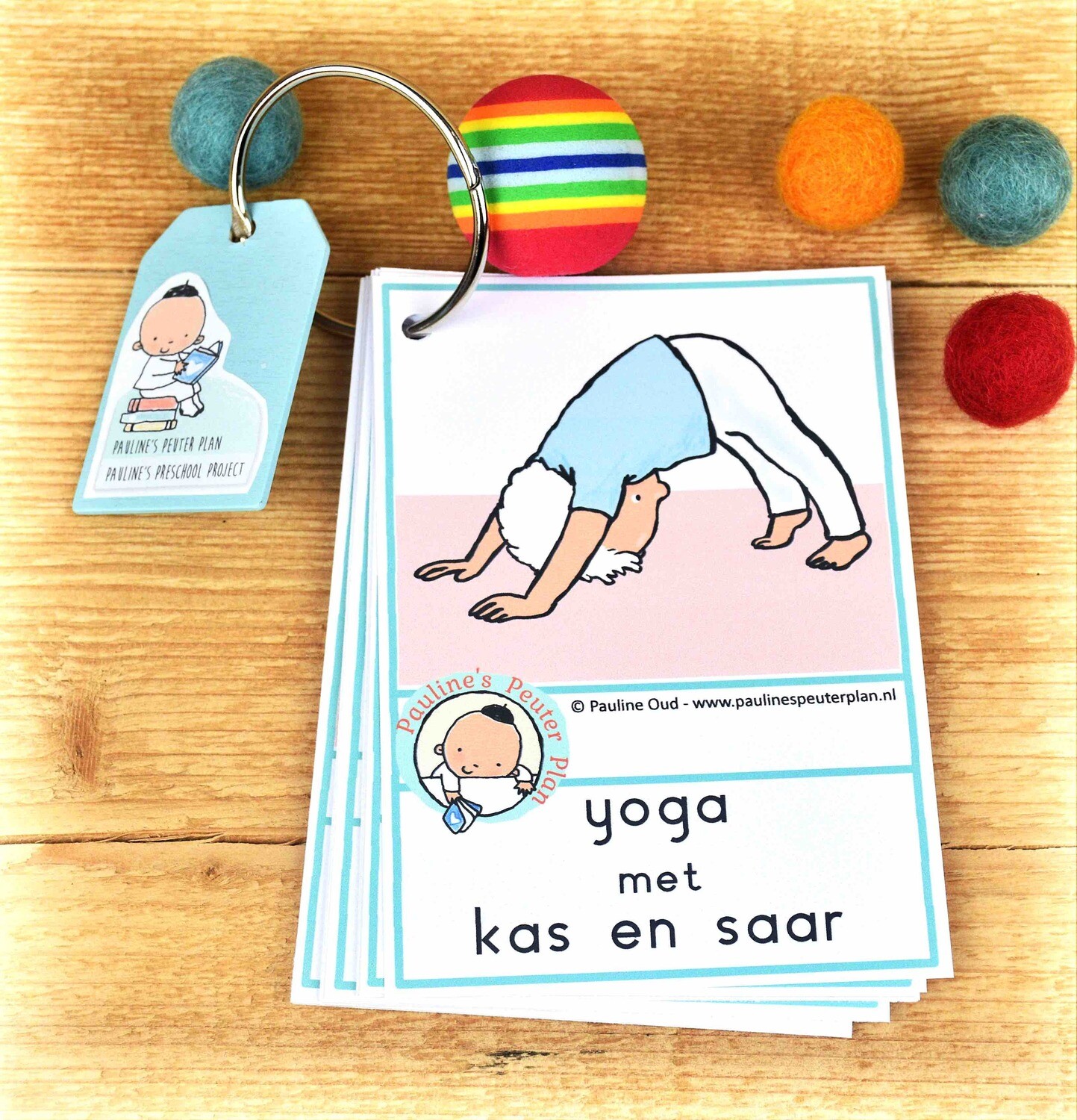 Woord-kaarten Yoga met Kas en Saar