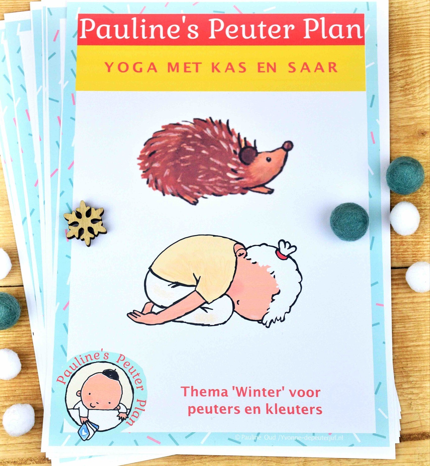 Lespakket Yoga met Kas en Saar Thema Winter