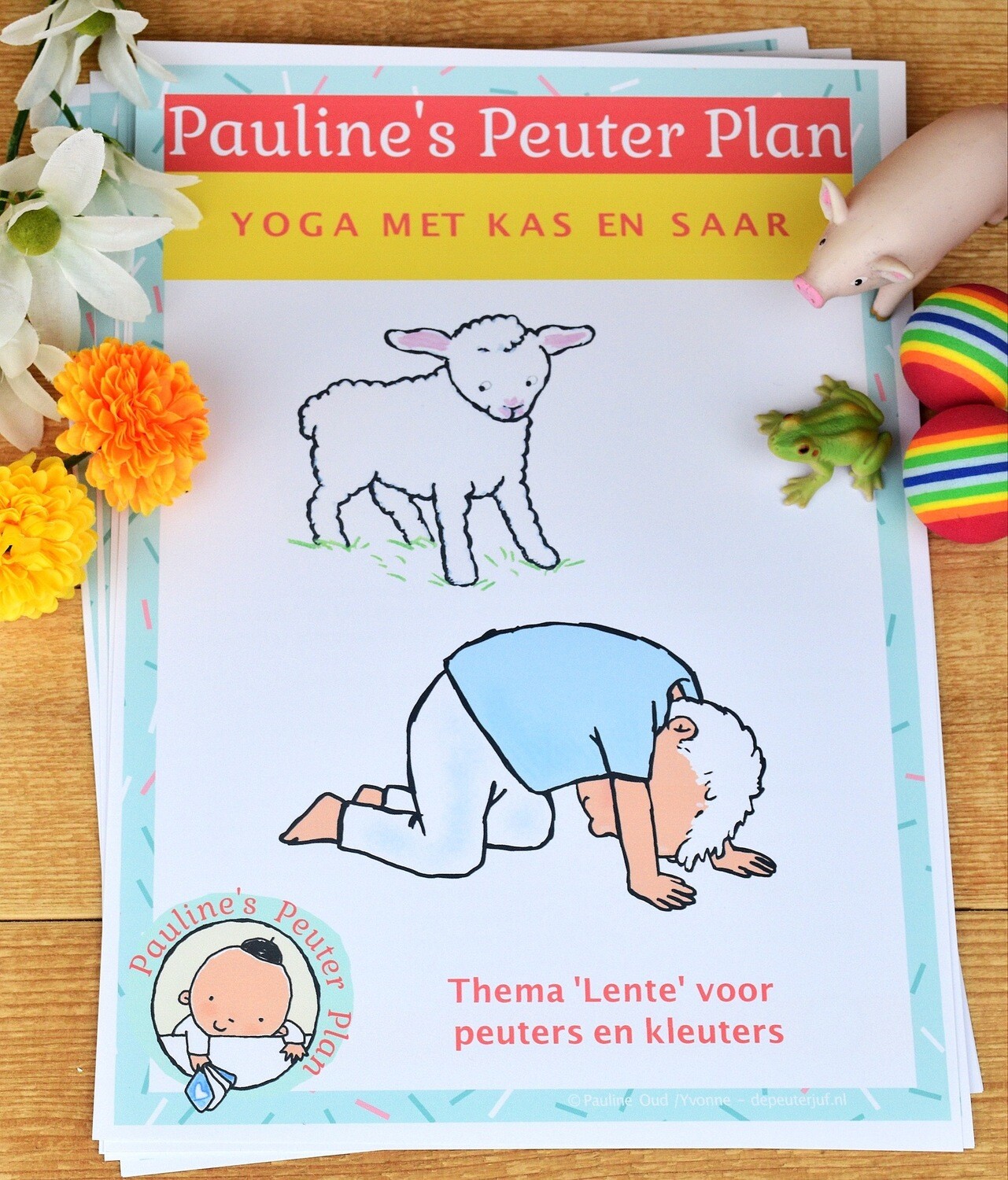 Lespakket Yoga met Kas en Saar Thema Lente