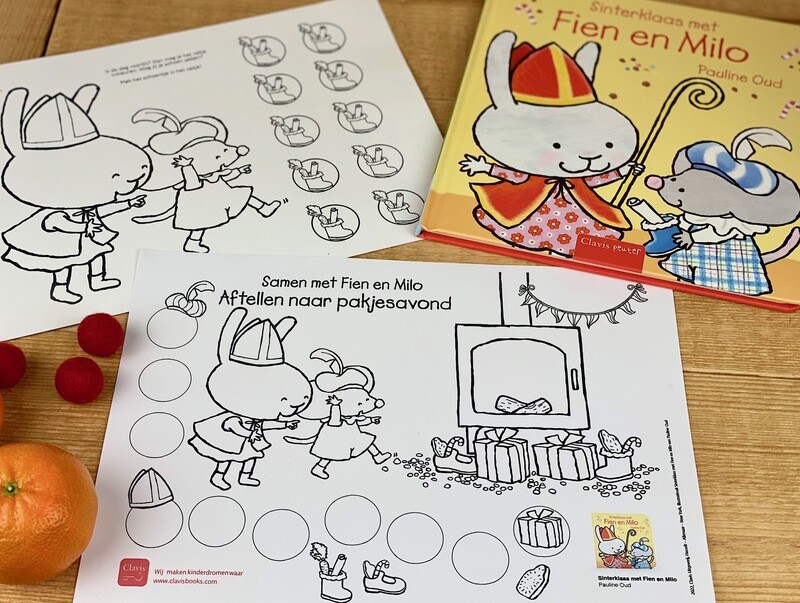 Aftel-kalender naar Sinterklaas met Fien en Milo