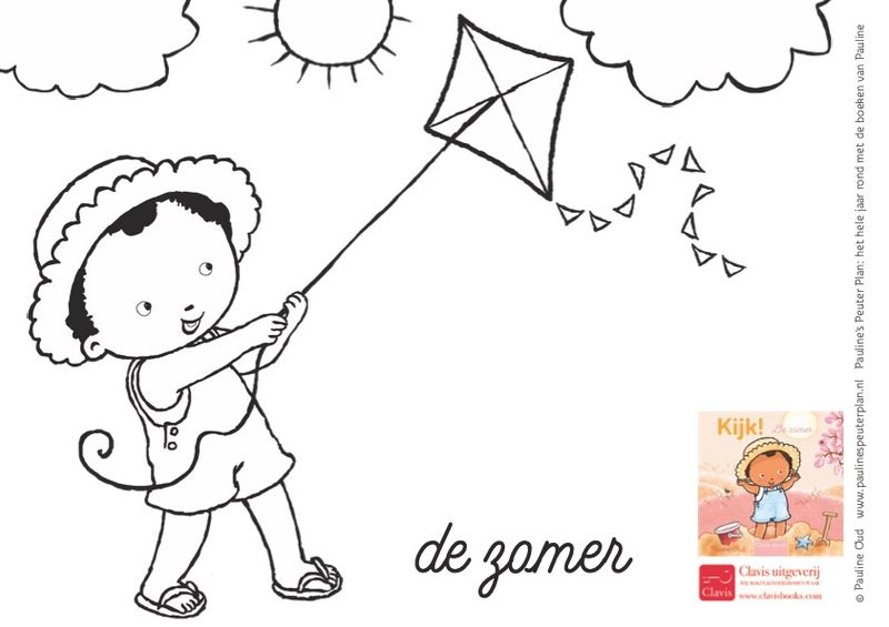 Kleurplatenset Thema Zomer voor jongste peuters