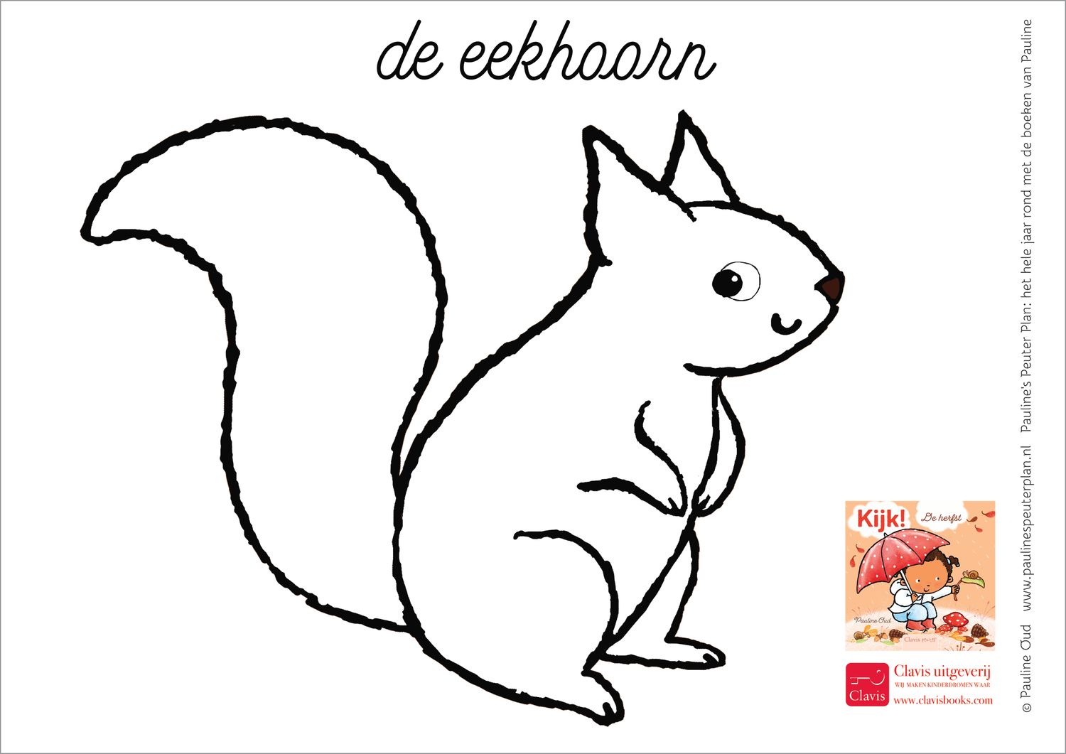 Kleurplatenset Thema Herfst