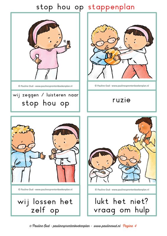 Woordkaarten Thema Sociale afspraken in de groep