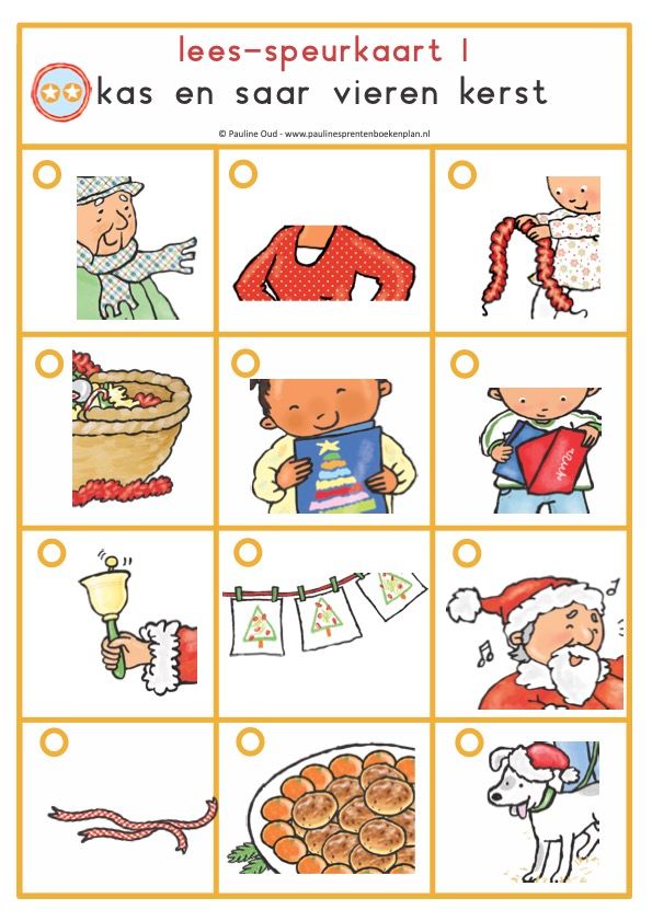 Lees-speurkaarten bij Kas en Saar vieren Kerst