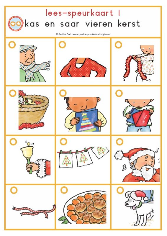 Lees-speurkaarten bij Kas en Saar vieren Kerst