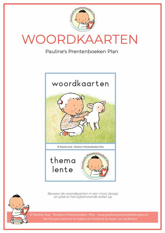 Woord-kaarten Thema Lente