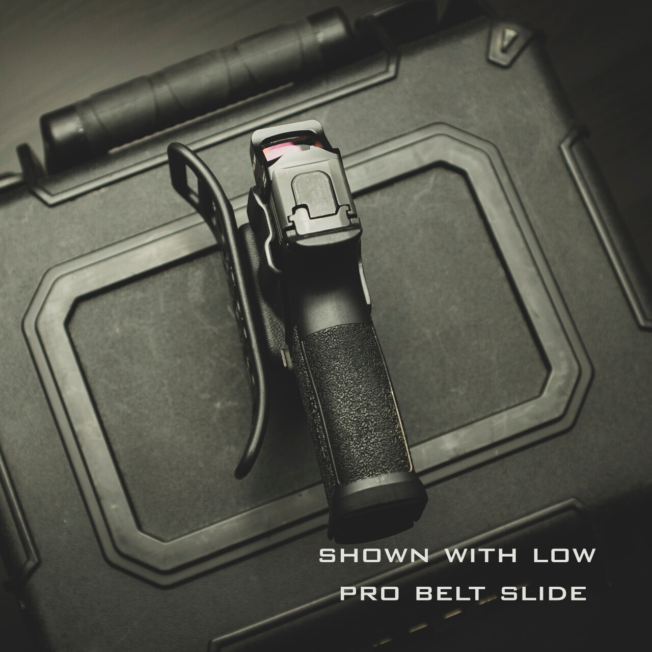 Sig P365x OWB holster with low profile belt slide