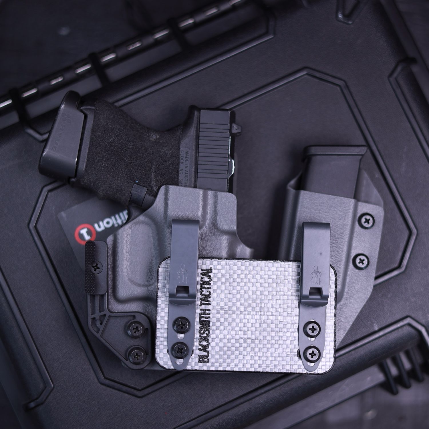 Glock 26 Gen 5 IWB Kydex holster for appendix carry