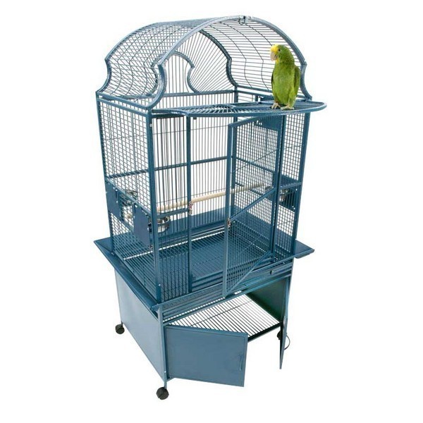 24"x22"x62" Fan Top Cage with Storage Cabinet