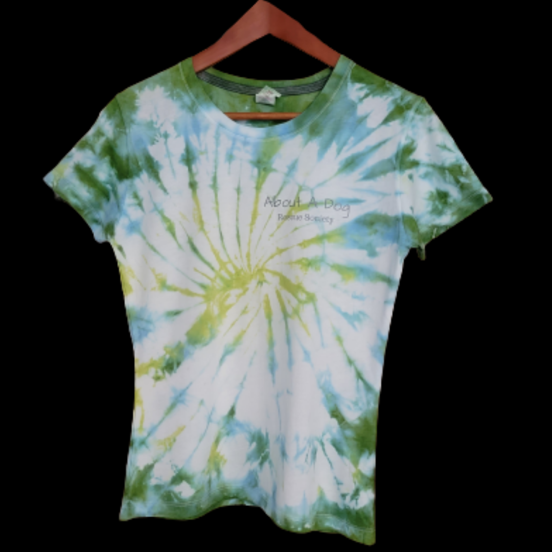 Womens Tie Dye shirt with Logo Size Small