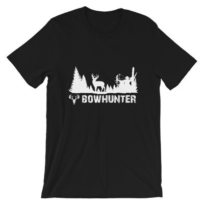 Bowhunter White Short-Sleeve Unisex T-Shirt