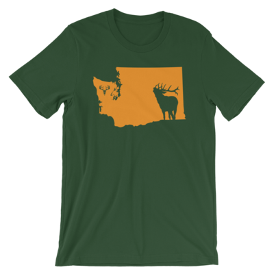 Washington State Elk Short-Sleeve Unisex T-Shirt