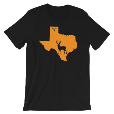 Texas State Whitetail Deer Short-Sleeve Unisex T-Shirt