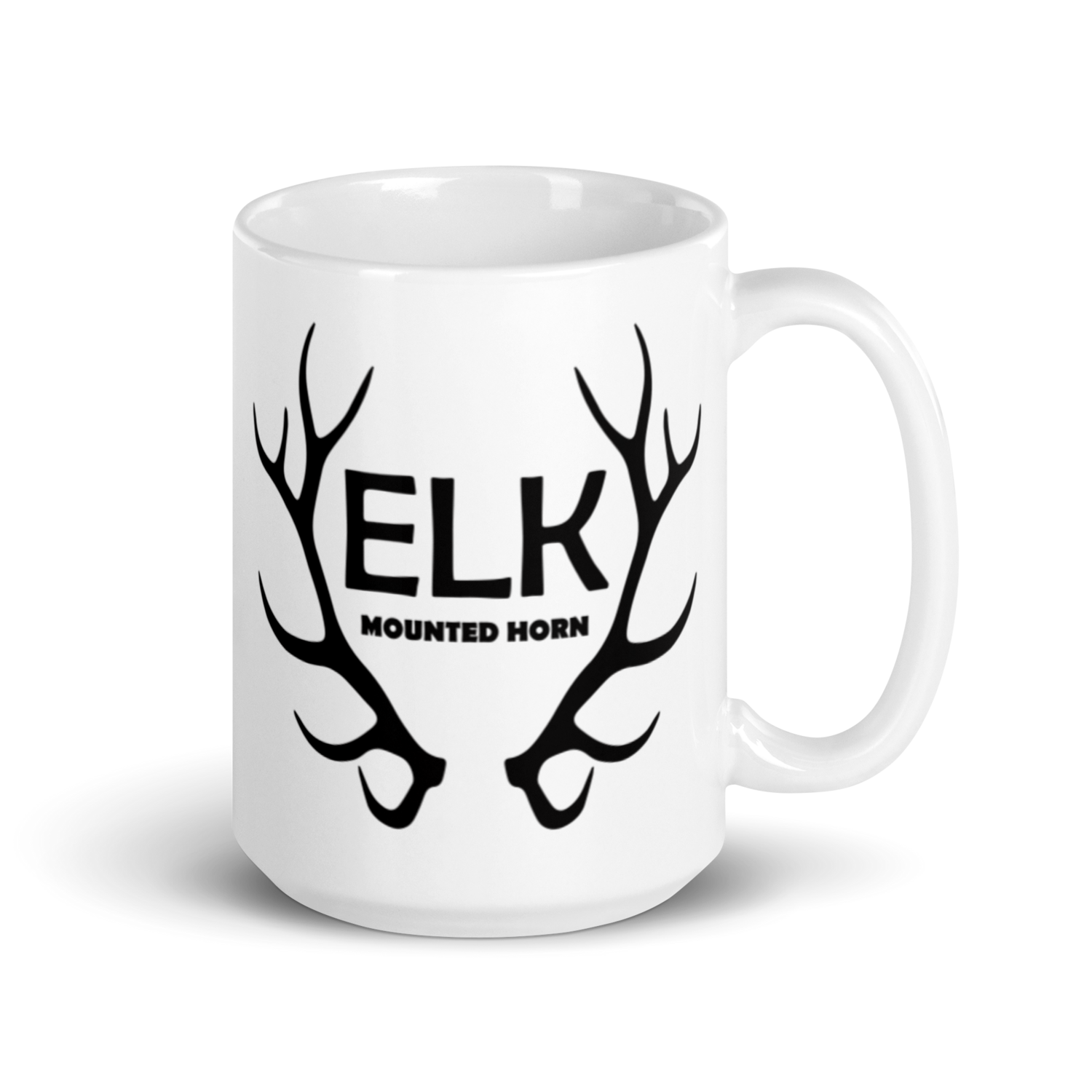 Elk White glossy mug