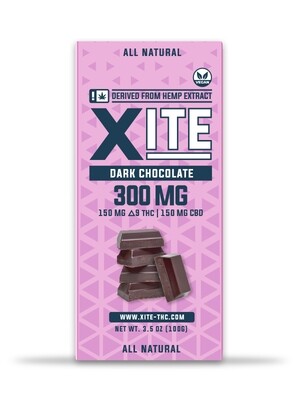 XITE Dark Chocolate Delta 9 THC Bars