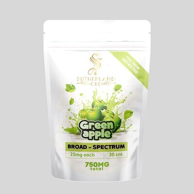 Broad Spectrum Gummies- Green Apple