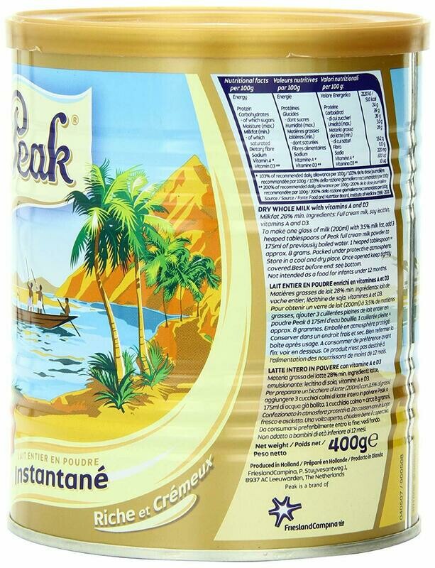 PEAK MILK POWDER 400GR
