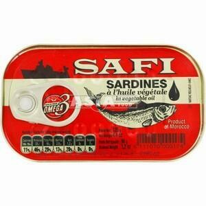 SAFI SARDINES IN VEGETABLE OIL 125G