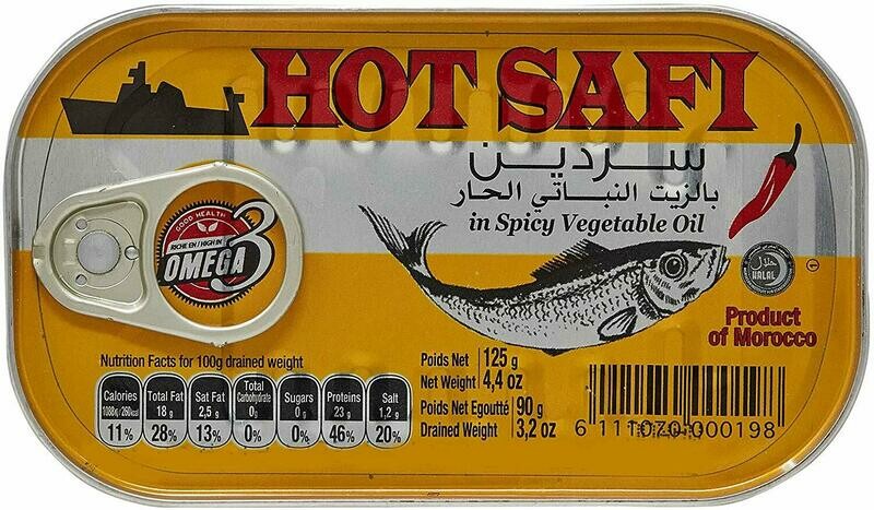 HOT SAFI SARDINES IN CHILI OIL 125GR