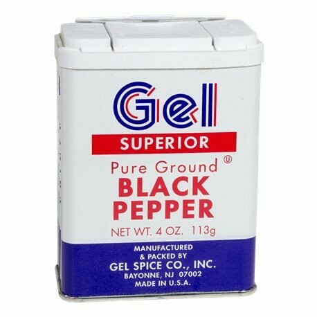 Gel Superior Black Pepper, Ground - 4 oz