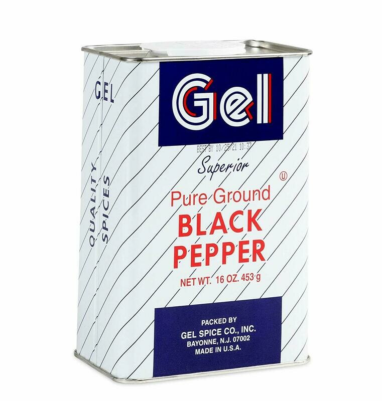 Gel Superior Black Pepper, Ground - 16 oz