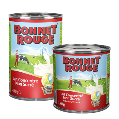 Bonnet Rouge Concentrated Milk Unsweetened - 410G