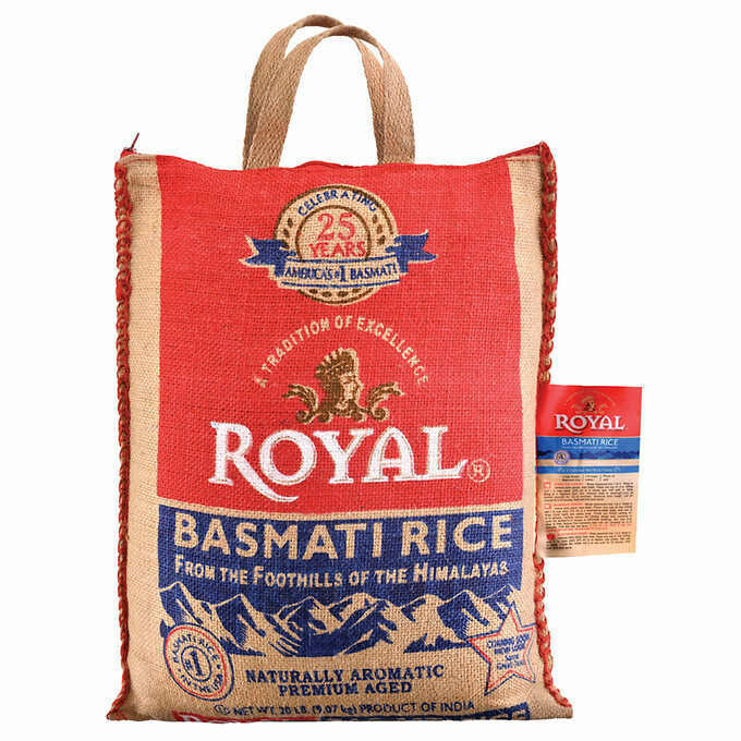 Royal Basmati Rice, 20 lbs