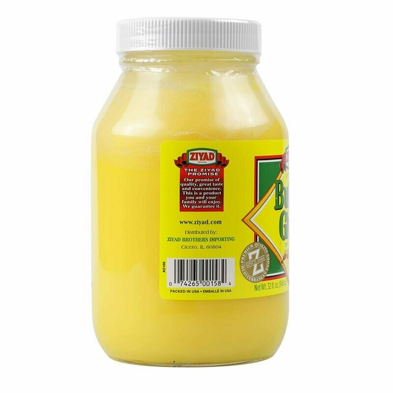 Ziyad Butter Ghee 32 oz Glass Jar