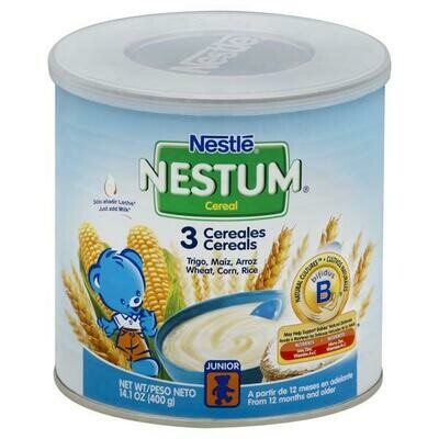 Nestle Nestum Cereal, 3 Cereal 14.1 oz (400g)
