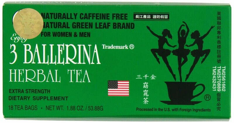 3 BALLERINA TEA DIETERS DRINK EXTRA STRENGTH, 1.88oz 18 Count